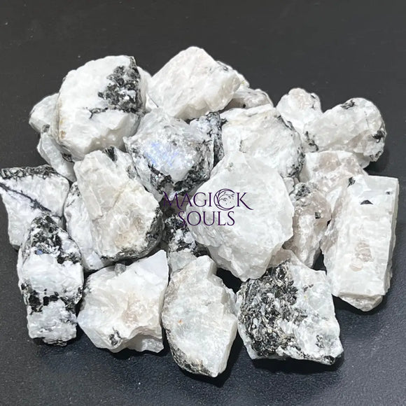 Rainbow Moonstone Rough (1 LB) One Pound Bulk Wholesale Lot Raw Gemstones Home & Living > Home Décor > Rocks & Geodes