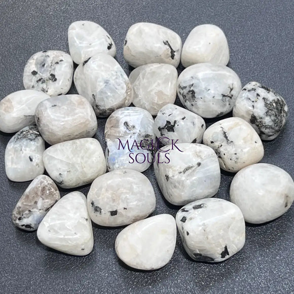 Rainbow Moonstone Tumbled Stones (3 Pcs) Retail Tumbled Rocks