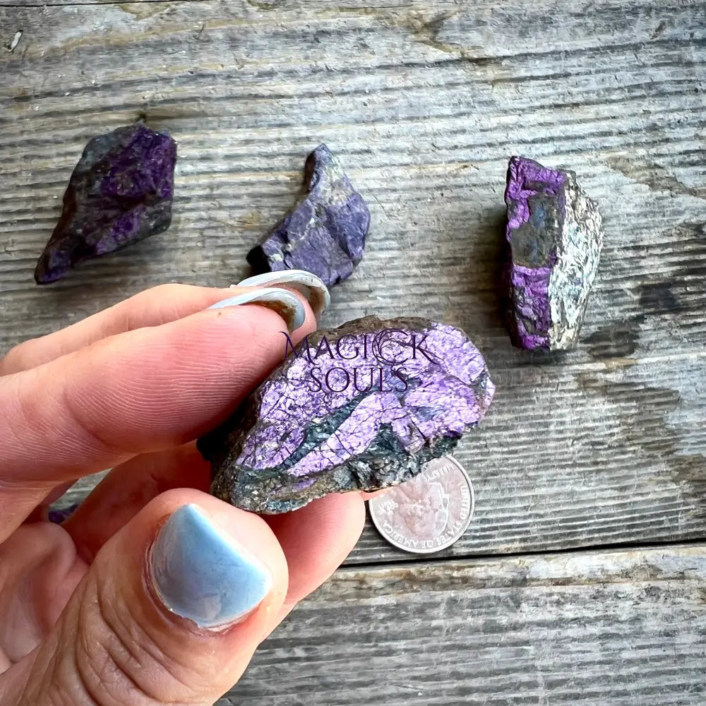 RARE Purpurite Mineral Specimen from Namibia - Magick Souls