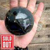Rare UV Reactive Volcano Agate sphere 60mm Magick Souls