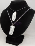 Raw Quartz Crystal Pendant Large Rough Clear Point Necklace Jewelry > Necklaces > Crystal Necklaces