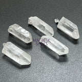 Raw Quartz Crystal Pendant Point Pendant Silver Necklace Charm Gemstone Retail Pendants