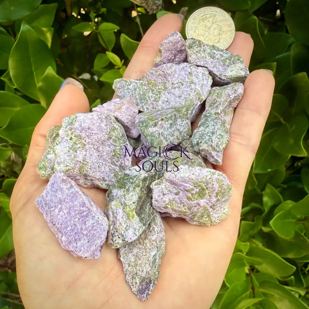 Raw Stichtite with Serpentine Atlantisite – Barberton South Africa Home & Living > Home Decor > Rocks & Geodes