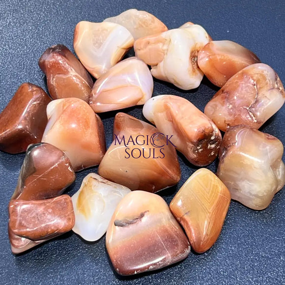 Red Carnelian Agate Tumbled Crystal (By The Piece Or Pound) Bulk Wholesale Lot Polished Home & Living > Home Decor >