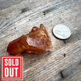 Red Hematoid Orange Tangerine Quartz Cluster Magick Souls