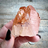 Red Hematoid Orange Tangerine Quartz Cluster - Magick Souls