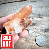 Red Hematoid Orange Tangerine Quartz Cluster Magick Souls