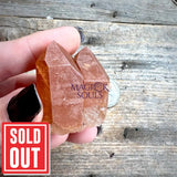 Red Hematoid Orange Tangerine Quartz Cluster Magick Souls