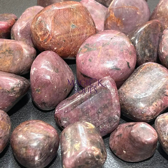 Red Ruby Crystal Tumbled (UV Reactive)(By The Piece Or Pound) Bulk Wholesale Gemstone Decor Supply Home & Living > Home