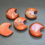 Red Sardonyx Crescent Moon Crystal Carving Home & Living > Home Decor > Home Accents > Rocks & Geodes