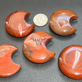 Red Sardonyx Crescent Moon Crystal Carving Home & Living > Home Decor > Home Accents > Rocks & Geodes