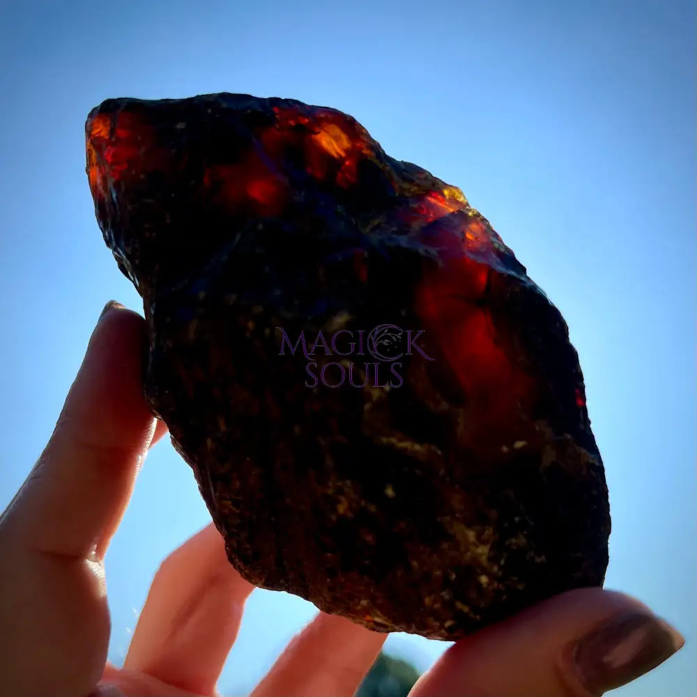 Rough Blue Sumatran Amber - Magick Souls