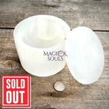 Selenite Bowl with Lid Magick Souls