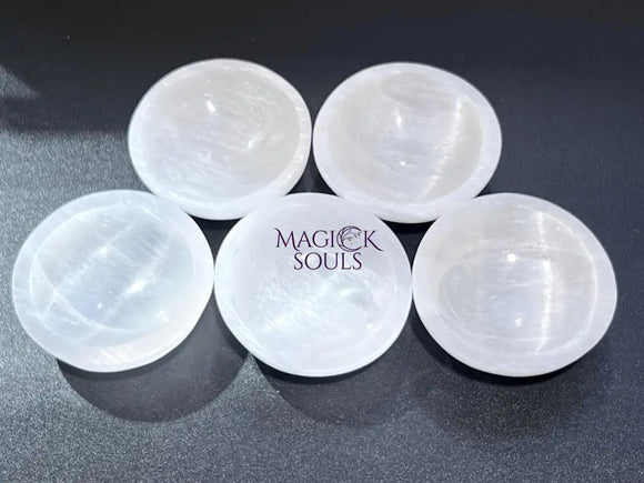 Selenite Crystal Bowl (8cm)(3 Inches) Gemstone Decor Wholesale Supply Home & Living > Kitchen & Dining > Dining &