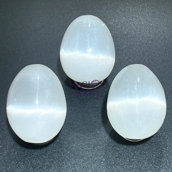 Selenite Crystal Egg Polished Carving Gemstone Decor Wholesale Supply Home & Living > Spirituality & Religion > Prayer