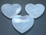 Selenite Crystal Heart Plate (4 Inches) Polished Gemstone Carving Decor Home & Living > Spirituality & Religion >