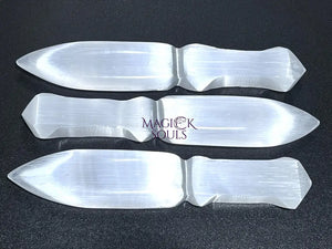 Selenite Crystal Point Decorative Knife Sword Dagger Wand Carving Wholesale Home & Living > Spirituality & Religion >