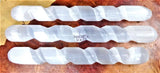 Selenite Crystal Spiral Wand (5 6 Inches) Gemstone Decor Carving Supply Home & Living > Spirituality & Religion >