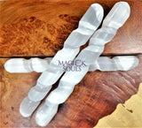 Selenite Crystal Spiral Wand (5 6 Inches) Gemstone Decor Carving Supply Home & Living > Spirituality & Religion >