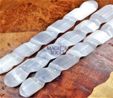 Selenite Crystal Spiral Wand (5 6 Inches) Gemstone Decor Carving Supply Home & Living > Spirituality & Religion >