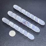 Selenite Crystal Spiral Wand (5 6 Inches) Gemstone Decor Carving Supply Home & Living > Spirituality & Religion >