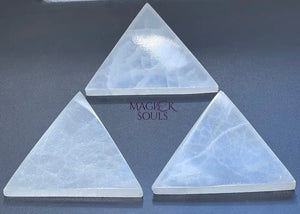 Selenite Crystal Triangle Plate (6 Inches) Wholesale Lot Polished Gemstone Carving Decor Home & Living > Spirituality &