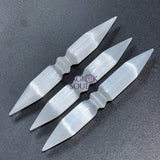 Selenite Crystal Wand Double Point Polished Wholesale Carving Home & Living > Home Decor > Home Accents > Rocks & Geodes