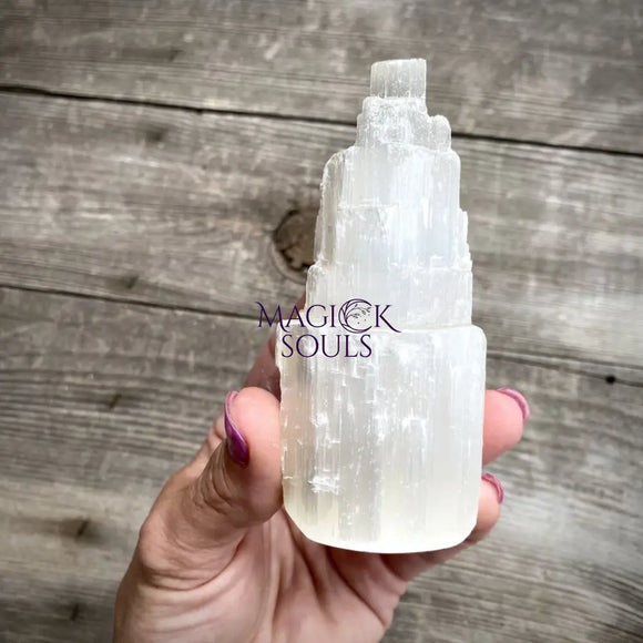 Selenite Skyscraper Tower - Magick Souls