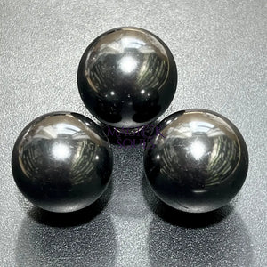 Shungite Sphere (1.5 Inch) Polished Karelian Russian Mineralized Carbon Home & Living > Home Decor > Home Accents >