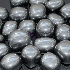 Silver Terahertz Tumbled Stones (By The Piece Or Pound) Wholesale Home & Living > Home Decor > Home Accents > Rocks &