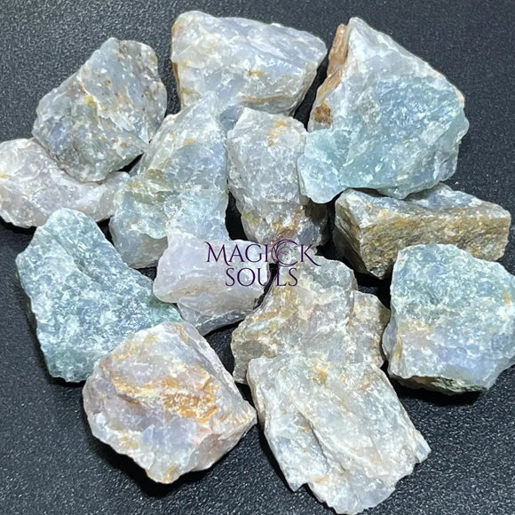 Sky Blue Quartz Rough Raw Crystal Stones (By The Piece or Pound) Wholesale Home & Living > Home Decor > Home Accents >