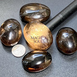 Smoky Quartz Crystal Palm Stone Gemstone Home Decor Carving Supply Home & Living > Spirituality & Religion > Prayer