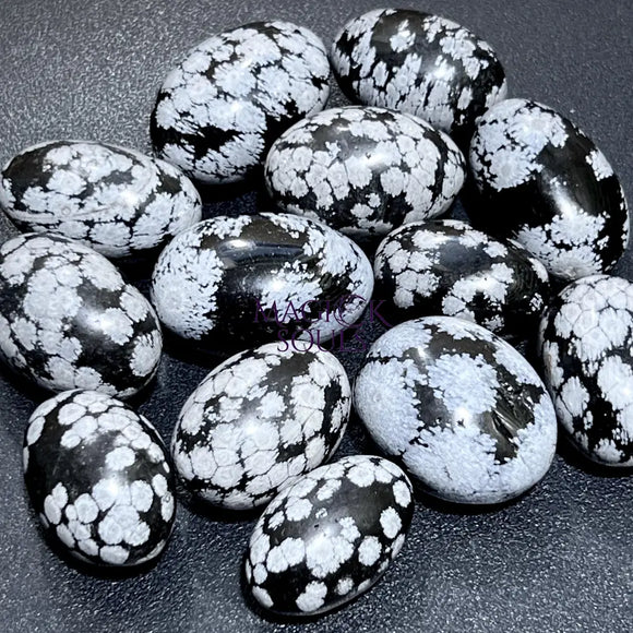 Snowflake Obsidian Tumbled (By The Piece Or Pound) Bulk Wholesale Supply Home & Living > Home Decor > Home Accents >