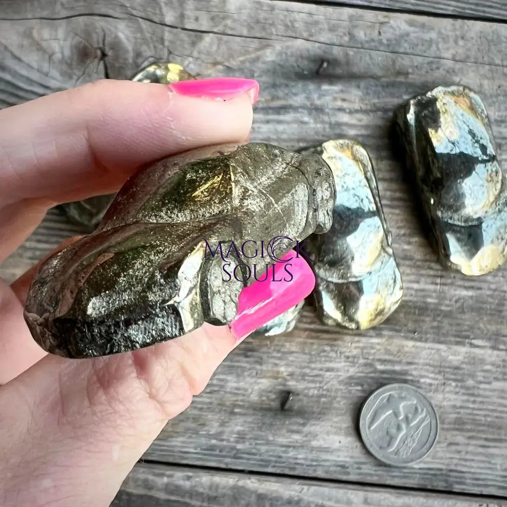 Solid Pyrite Car Carving - Magick Souls