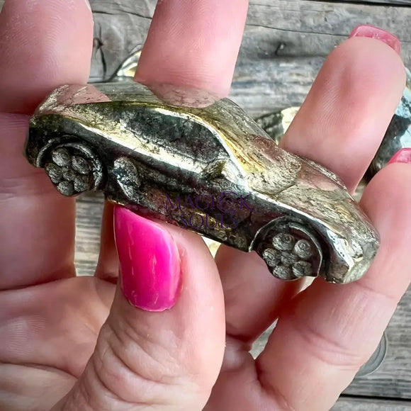 Solid Pyrite Car Carving - Magick Souls