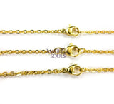 Stainless Steel Necklace Chains Gold 316 Grade Link Chain Lobster Claw Clasp CHAINS