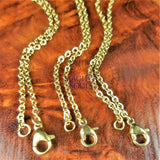 Stainless Steel Necklace Chains Gold 316 Grade Link Chain Lobster Claw Clasp CHAINS