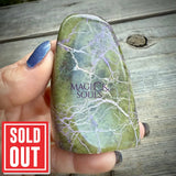 Stichtite with Serpentine Atlantisite Freeform – Barberton South Africa Home & Living > Home Decor > Rocks & Geodes