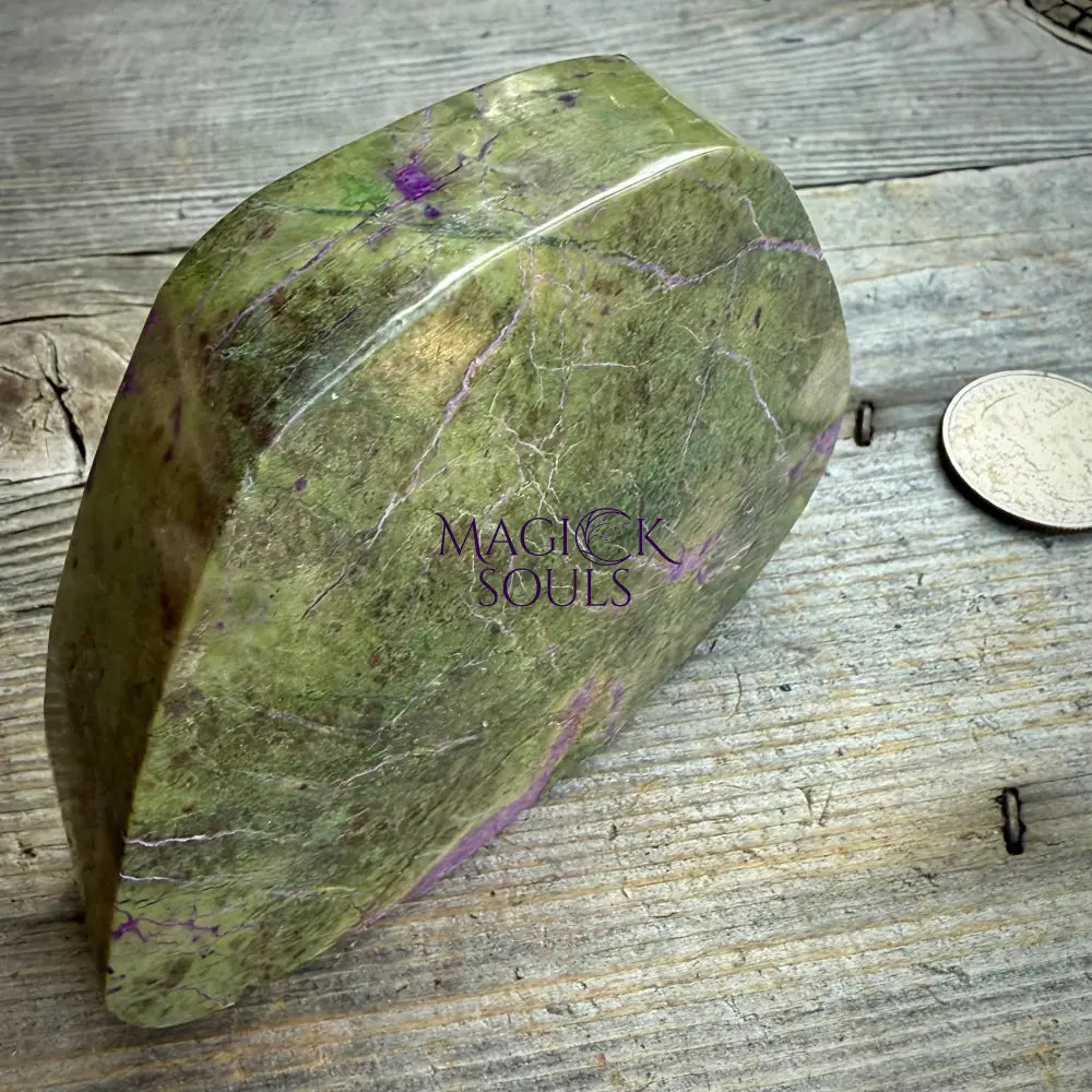 Stichtite with Serpentine Atlantisite Freeform – Barberton South Africa Home & Living > Home Decor > Rocks & Geodes