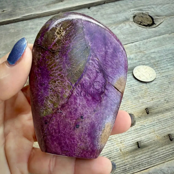 Stichtite with Serpentine Atlantisite Freeform – Barberton South Africa Home & Living > Home Decor > Rocks & Geodes
