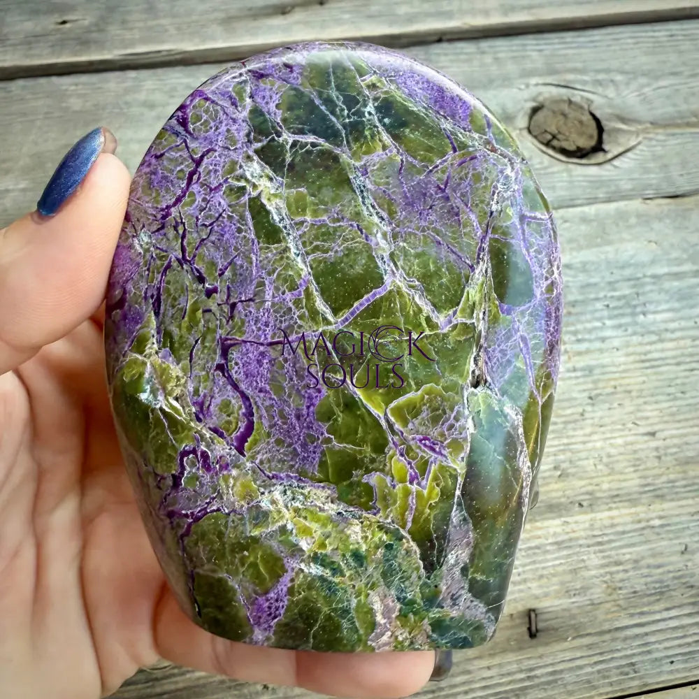 Stichtite with Serpentine Atlantisite Freeform – Barberton South Africa Home & Living > Home Decor > Rocks & Geodes