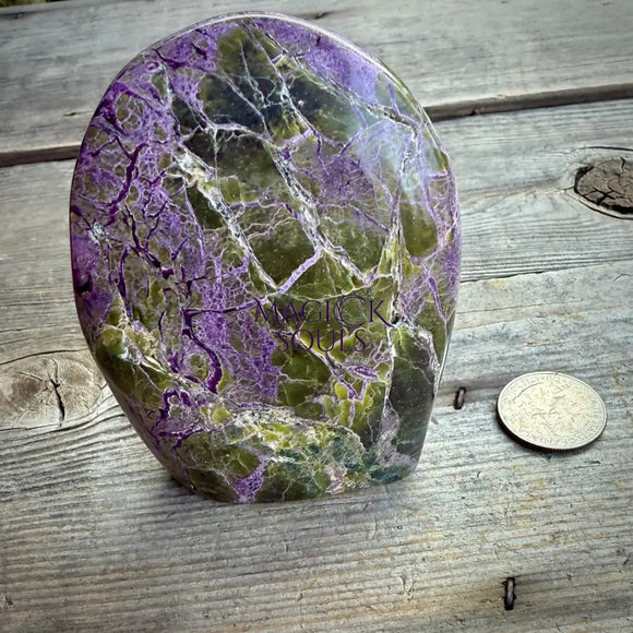 Stichtite with Serpentine Atlantisite Freeform – Barberton South Africa Home & Living > Home Decor > Rocks & Geodes