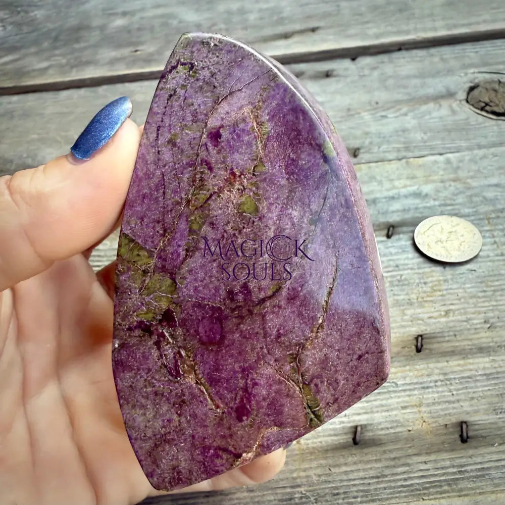 Stichtite with Serpentine Atlantisite Freeform – Barberton South Africa Home & Living > Home Decor > Rocks & Geodes