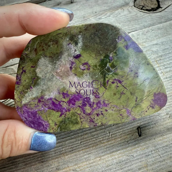Stichtite with Serpentine Atlantisite Freeform – Barberton South Africa Home & Living > Home Decor > Rocks & Geodes