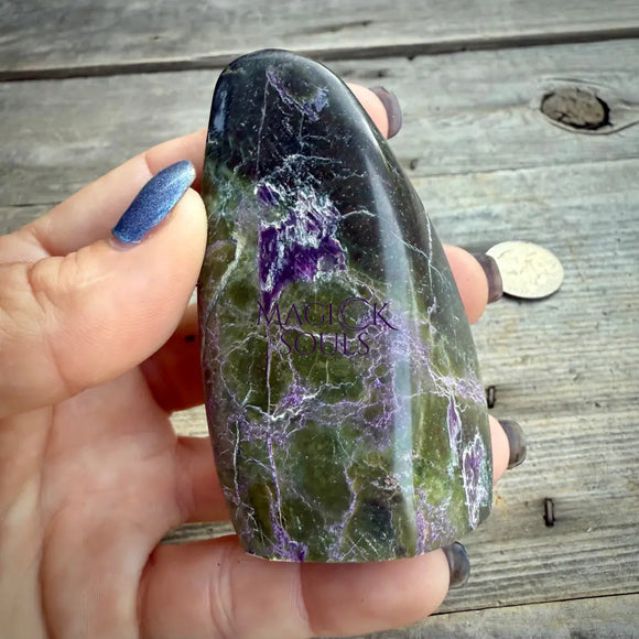 Stichtite with Serpentine Atlantisite Freeform – Barberton South Africa Home & Living > Home Decor > Rocks & Geodes