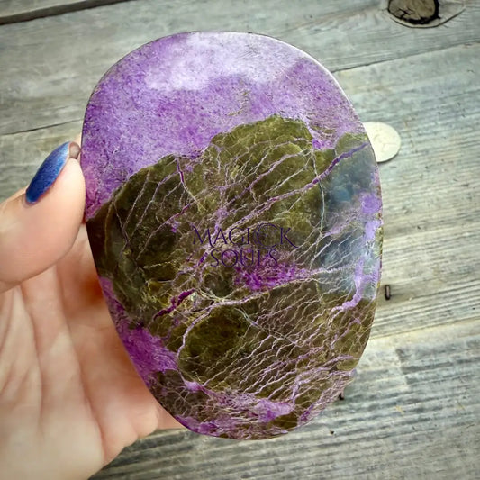 Stichtite with Serpentine Atlantisite Freeform – Barberton South Africa Home & Living > Home Decor > Rocks & Geodes