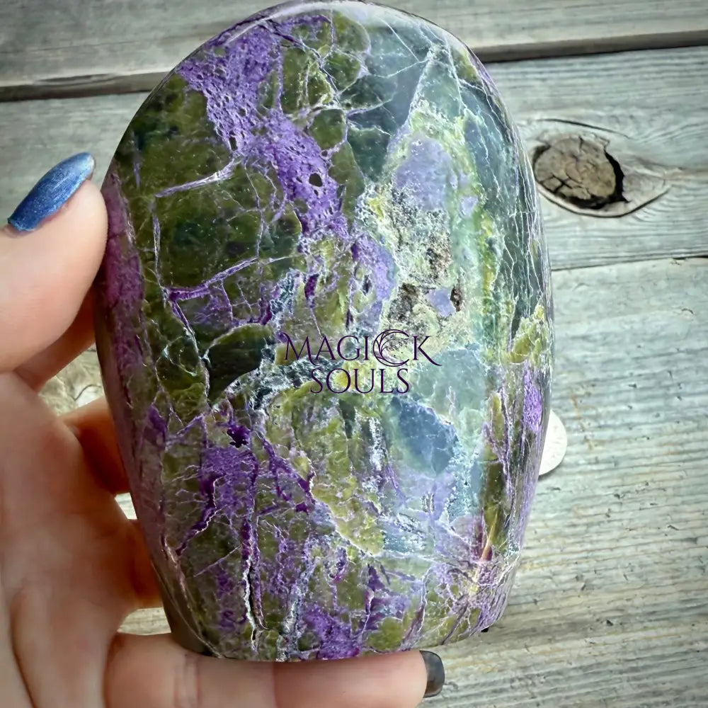 Stichtite with Serpentine Atlantisite Freeform – Barberton South Africa Home & Living > Home Decor > Rocks & Geodes