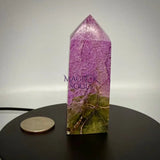 Stichtite with Serpentine Atlantisite Towers – Barberton South Africa Home & Living > Home Decor > Rocks & Geodes