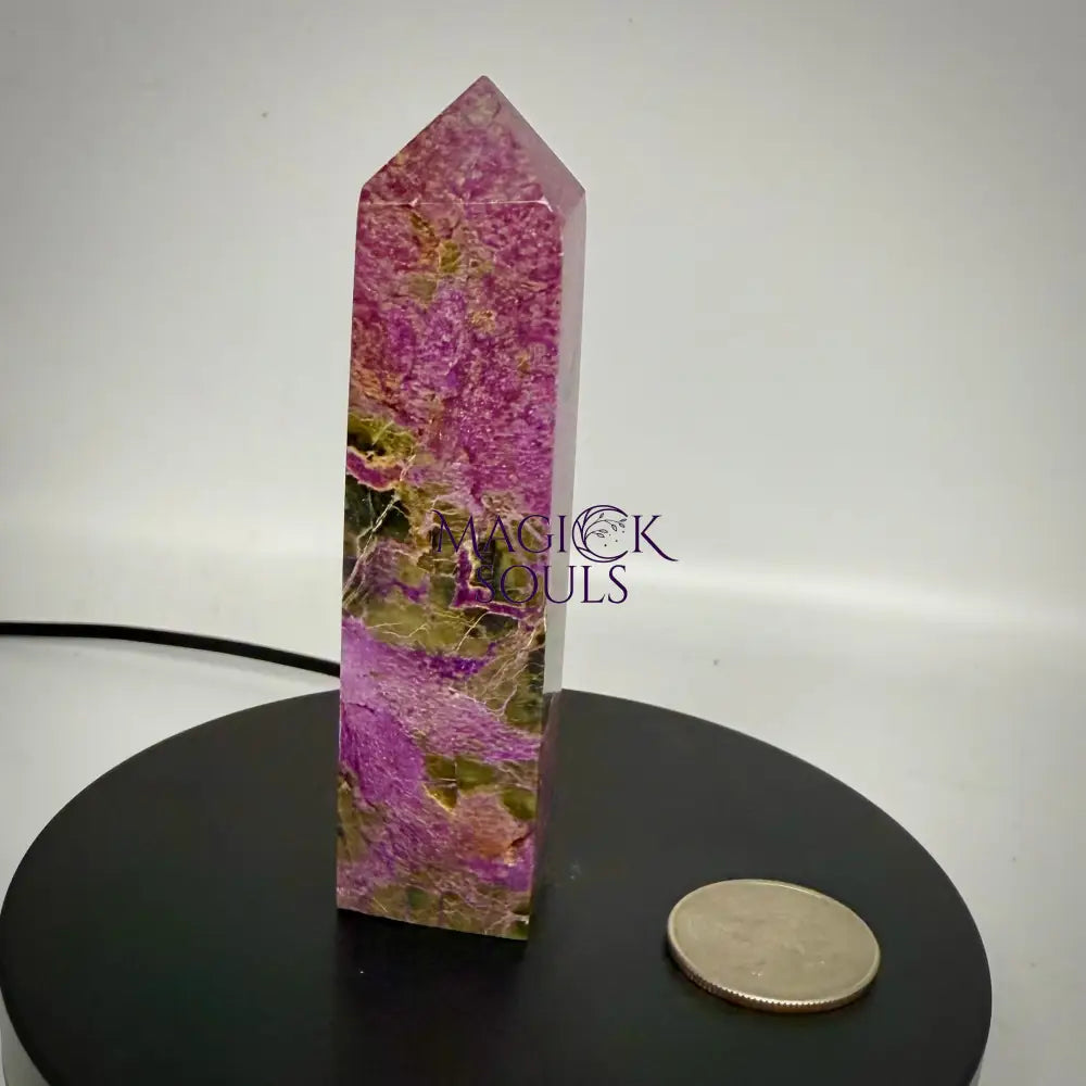 Stichtite with Serpentine Atlantisite Towers – Barberton South Africa Home & Living > Home Decor > Rocks & Geodes