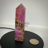 Stichtite with Serpentine Atlantisite Towers – Barberton South Africa Home & Living > Home Decor > Rocks & Geodes
